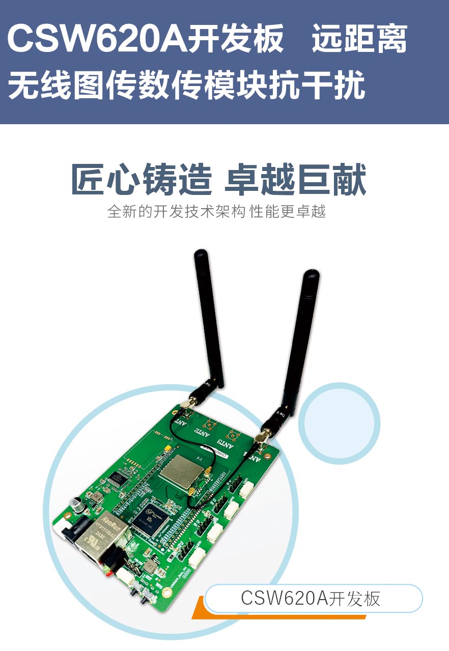 機(jī)器狗遠(yuǎn)距離無線數(shù)字圖傳開發(fā)板12KM無線通信模塊